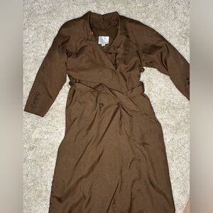 Classic Brown Women's Trench Coat